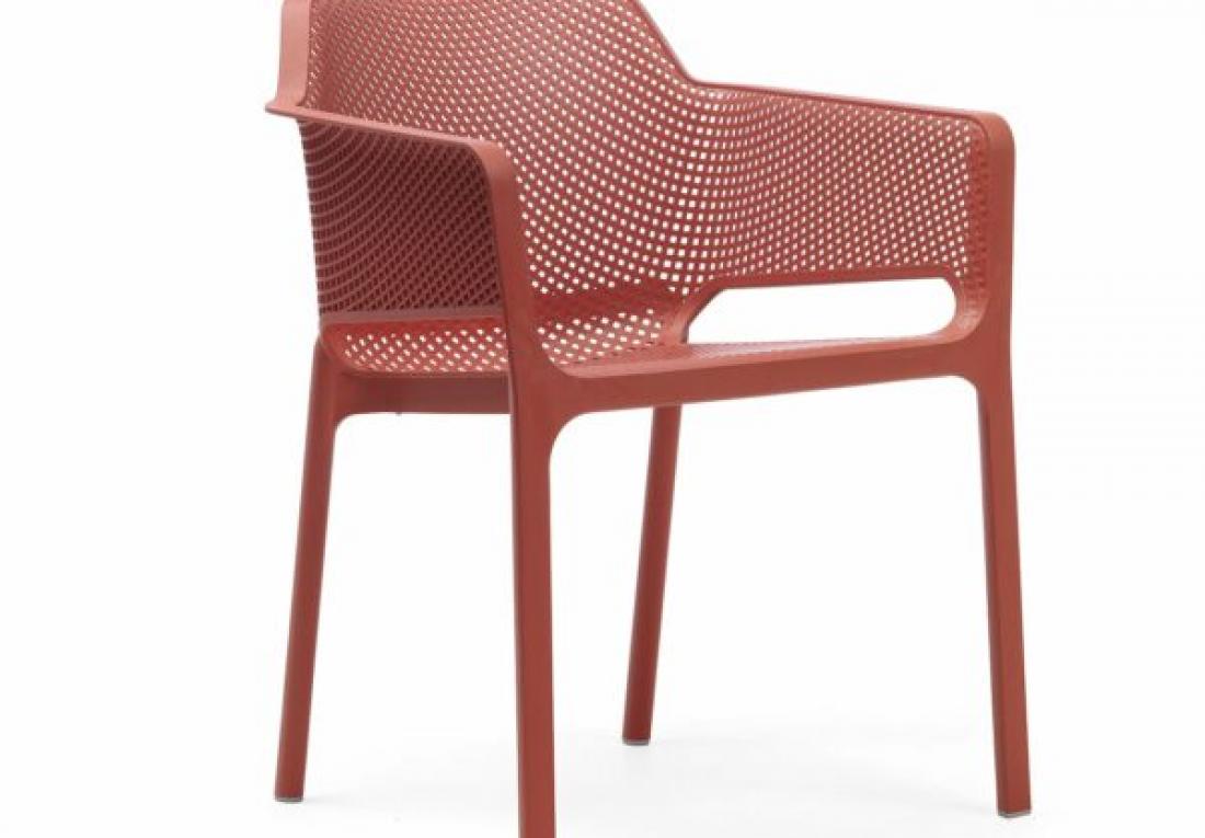 NARDI Net Chair Coral Red 600x600