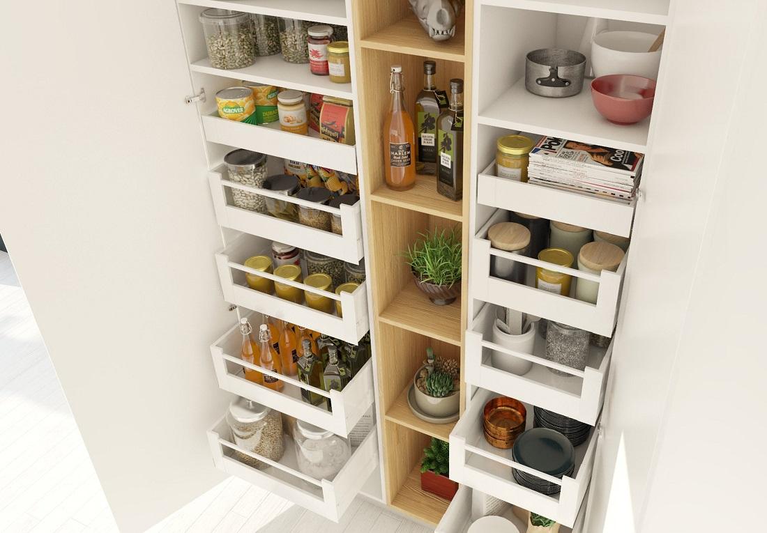 FIT Kitchen Pantry Storage with Harn Ritma Drawers 1100x765